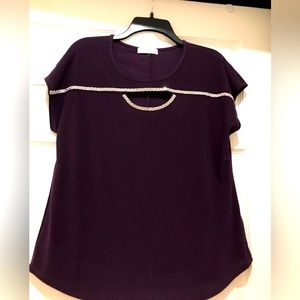 89th & Madison short sleeve dressy top